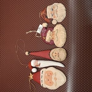 90's Santa Claus Christmas Ornaments Adler R.M.H. Roman